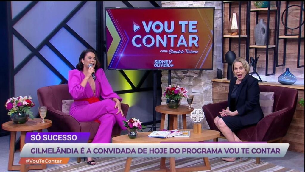 Gilmelândia foi a convidada do Vou te Contar e relembrou a sua passagem na apresentação do Superpop