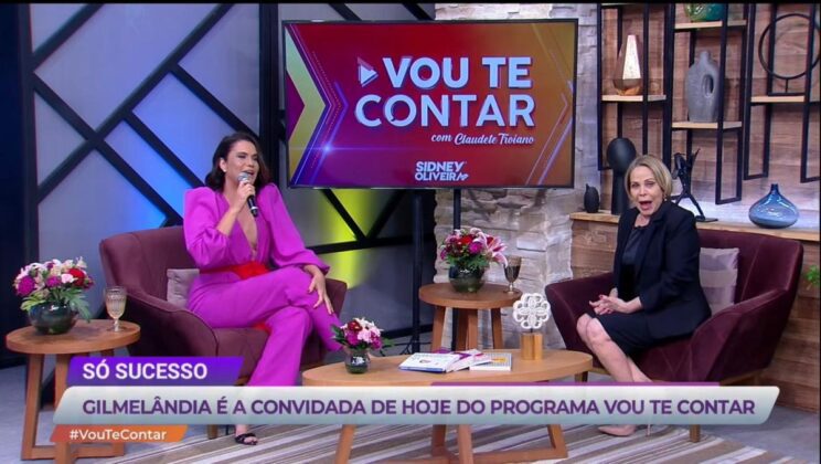 Gilmelândia foi a convidada do Vou te Contar e relembrou a sua passagem na apresentação do Superpop
