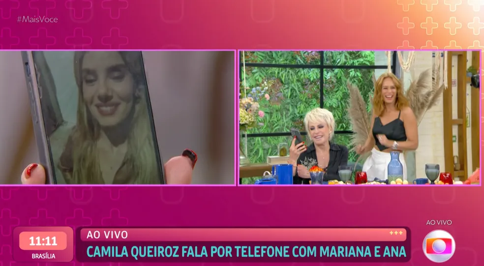 Ana Maria Braga, Mariana Ximenes e Camila Queiroz