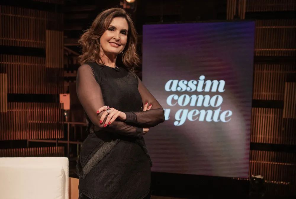 Fátima Bernardes em seu programa no GNT