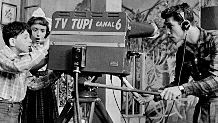 Cena histórica da TV Tupi