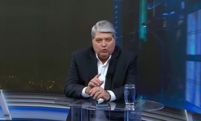 Datena no comando do Tá na Hora do SBT (Foto: Reprodução)