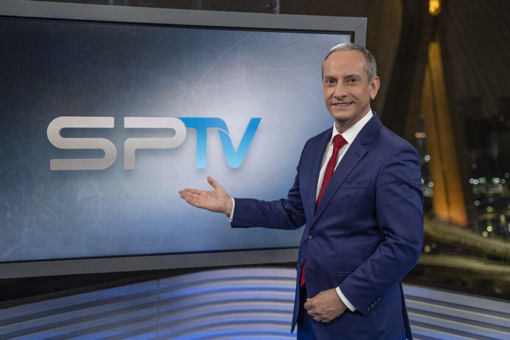 José Roberto Burnier no estúdio do 'SPTV 2