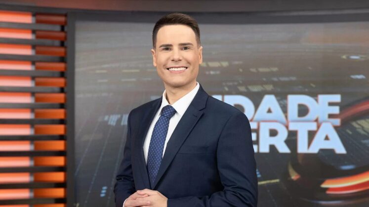 Luiz Bacci no cenário do Cidade Alerta