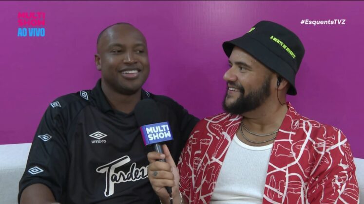 Gominho entrevista Tiaguinho no esquenta do Tardezinho