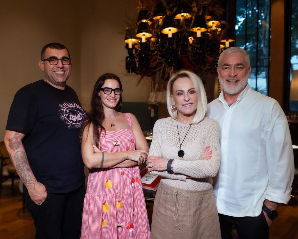 Jefferson Rueda, Renata Vanzetto, Ana Maria Braga e Alex Atala em foto de divulgação