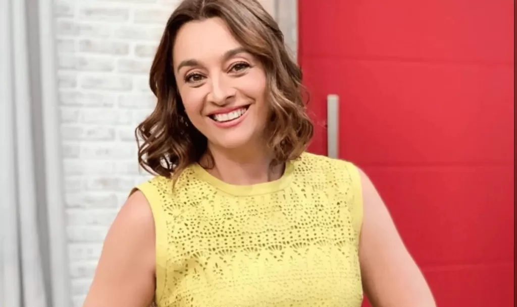Cátia Fonseca no cenário do Melhor da Tarde