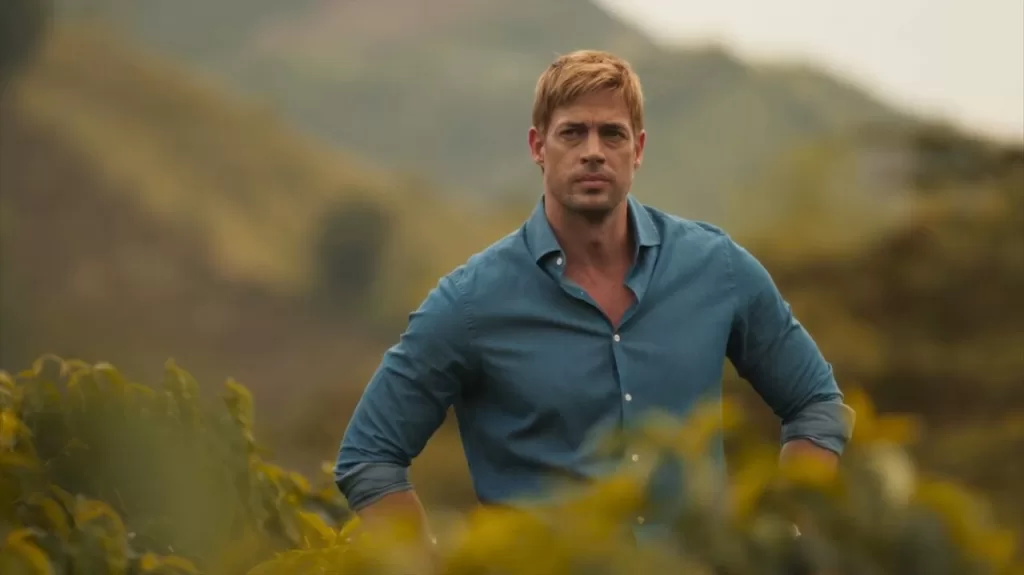 Sebastião no campo em cena de Café com Aroma de Mulher