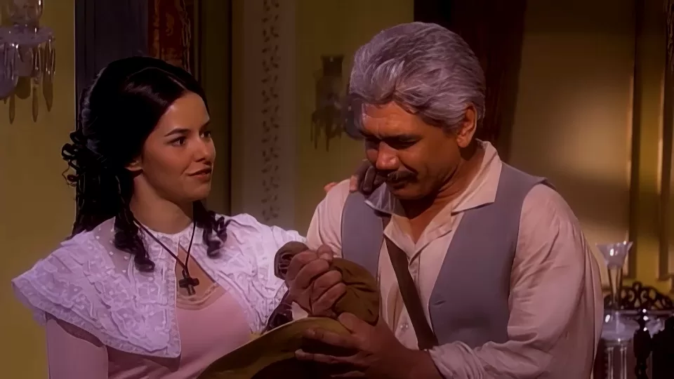 Isaura entrega dinheiro para o pai