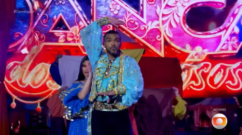 Richarlyson na apresentação da Dança dos Famosos