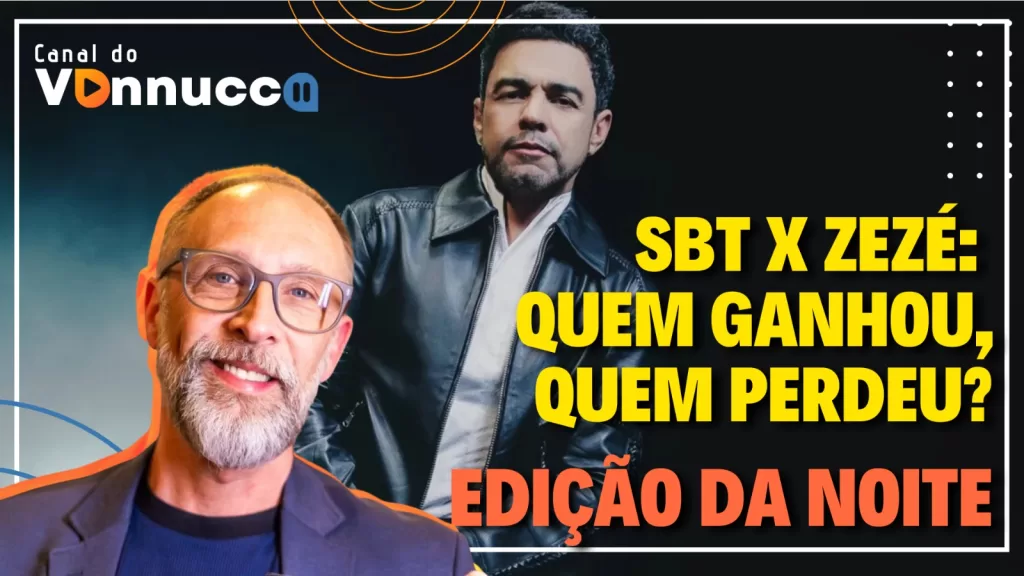 Arte com Zezé di Camargo em destaque