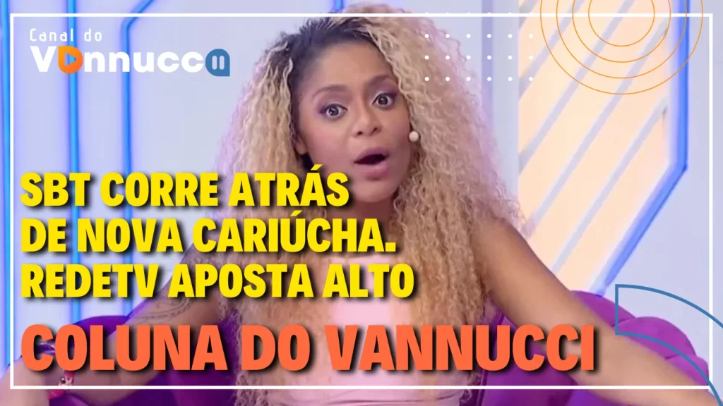 Arte do Canal do Vannucci com Cariúcha em destaque