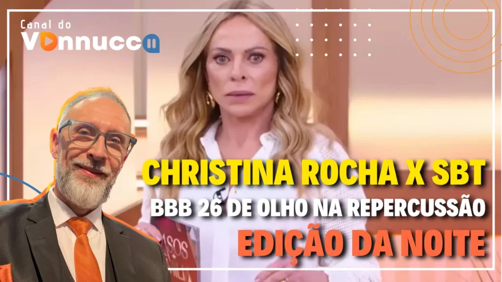 Capa do Edição da Noite com Christina Rocha em destaque