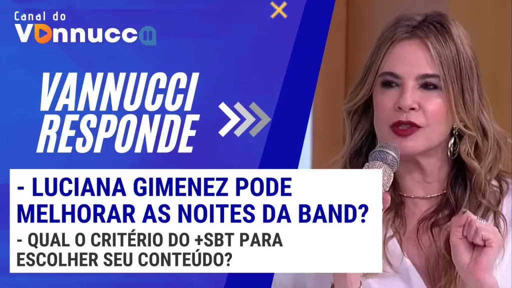 Capa do Vannucci Responde com Luciana Gimenez em destaque