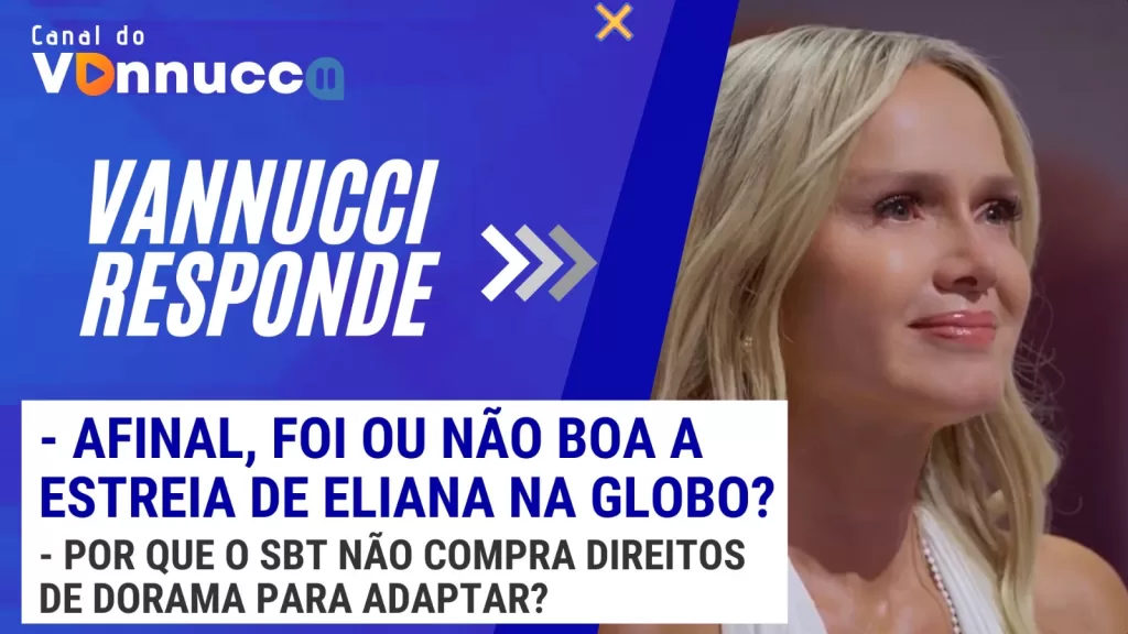 Capa do Vannucci Responde com Eliana em destaque