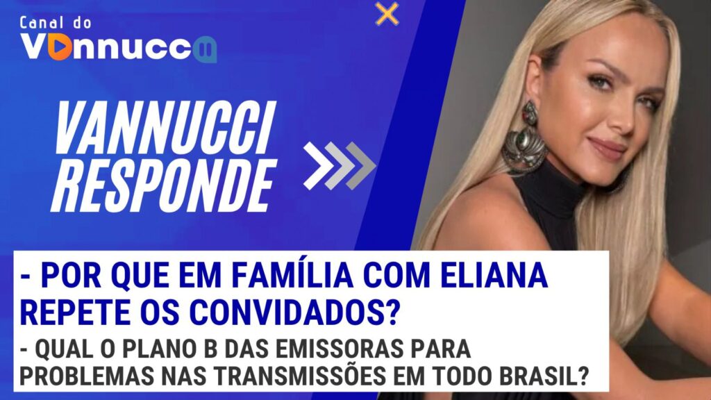 Capa do Vannucci Responde com Eliana em destaque