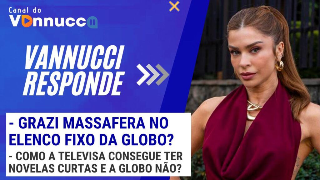 Capa do Vannucci Responde com Grazi Massafera em destaque