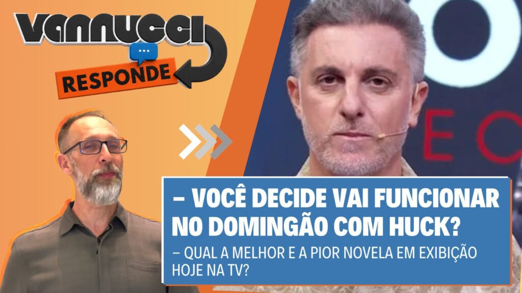 Capa Vannucci Responde com Luciano Huck em destaque