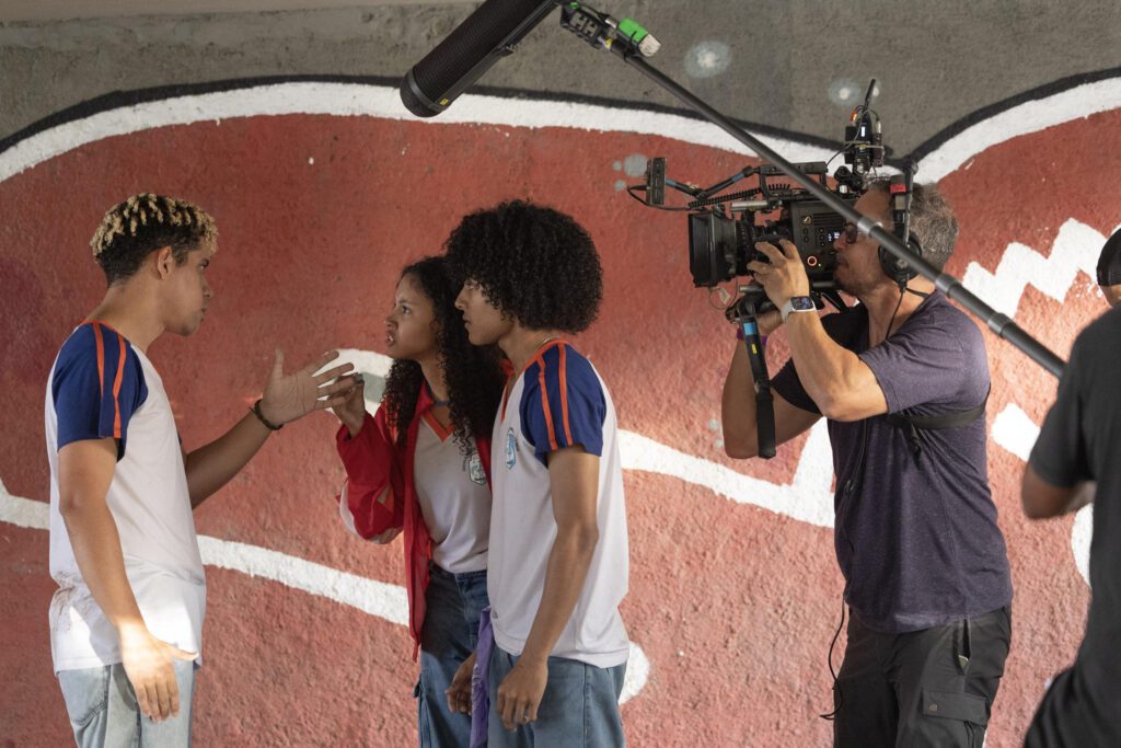 Gravação de cena da novela Por Você